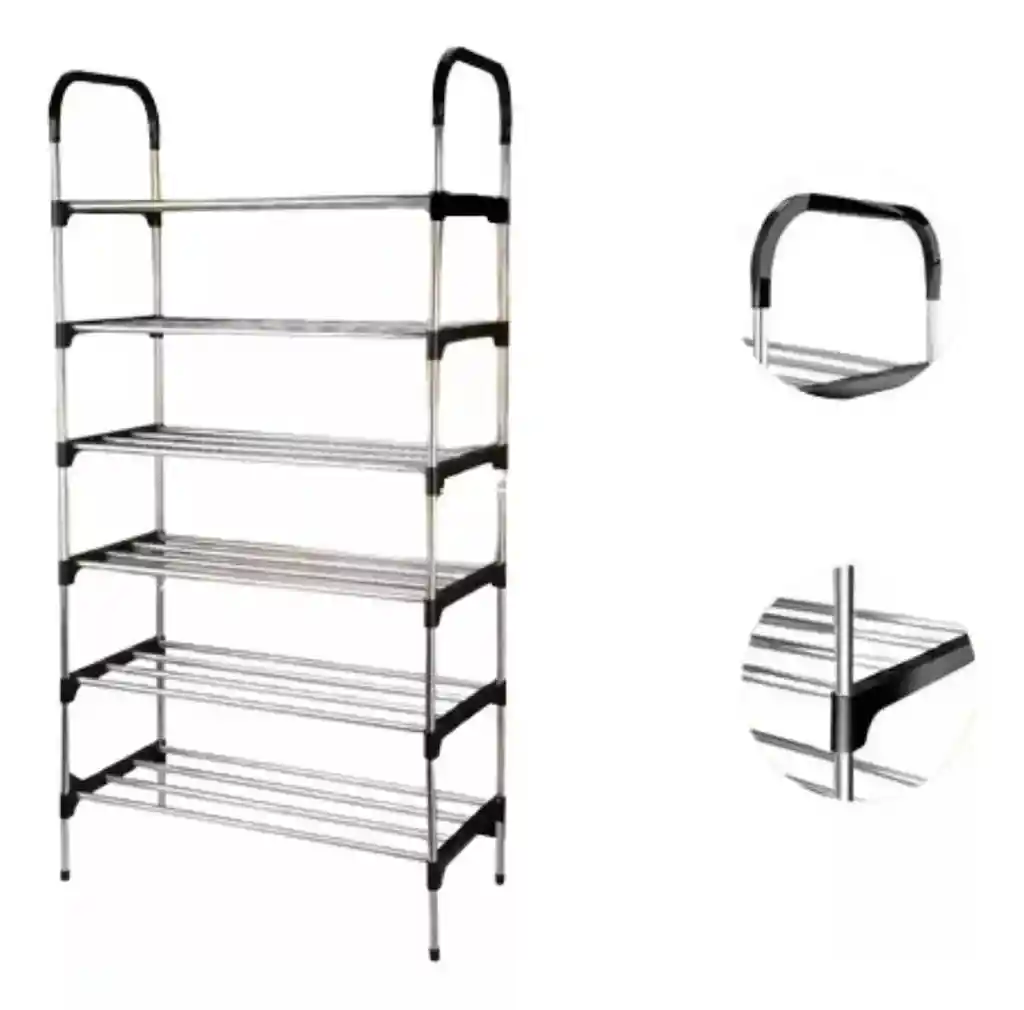 Organizador Zapatero Metálico 6 Niveles Shoe Rack