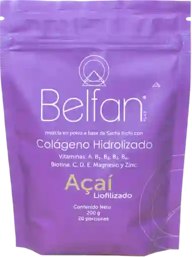 Colágeno Hidrolizado Açaí - Belfan 200g