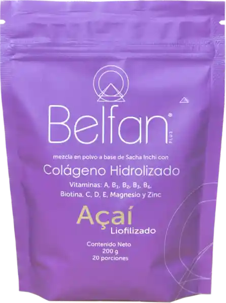 Colágeno Hidrolizado Açaí - Belfan 200g