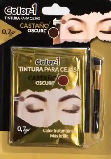 Color-1 Tinte Para Cejas Castaño Oscuro