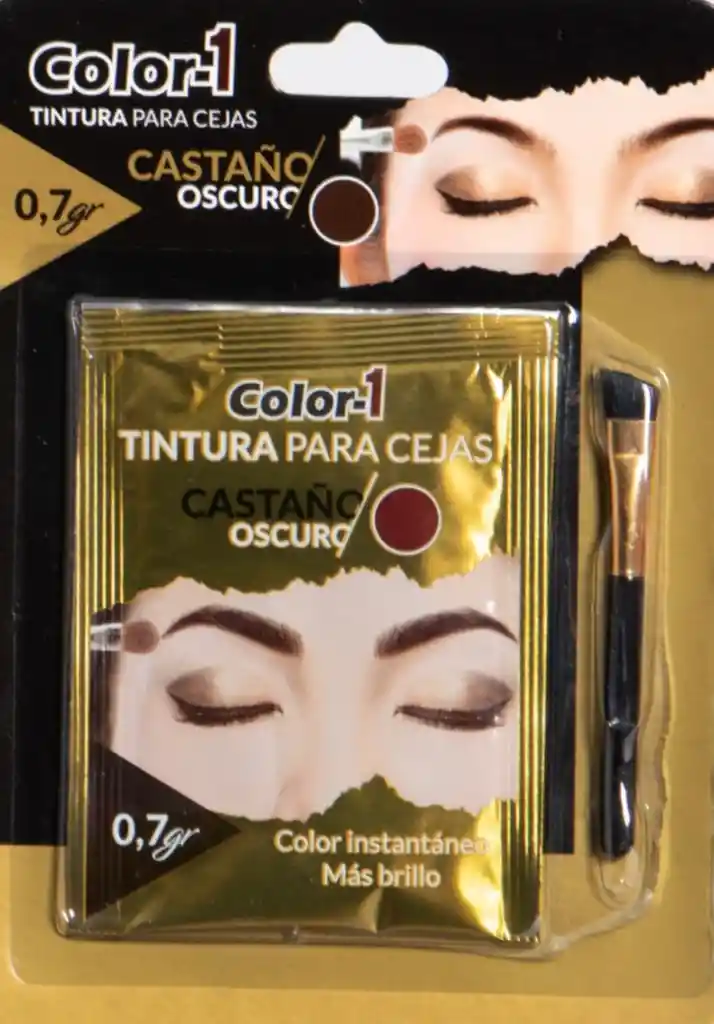 Color-1 Tinte Para Cejas Castaño Oscuro