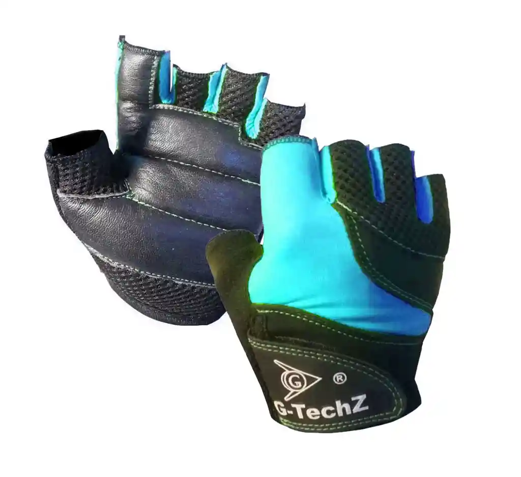 Guantes Para Pesas Para Dama Gimnasio Bicicleta Talla: M Alpino - Azul Turquesa