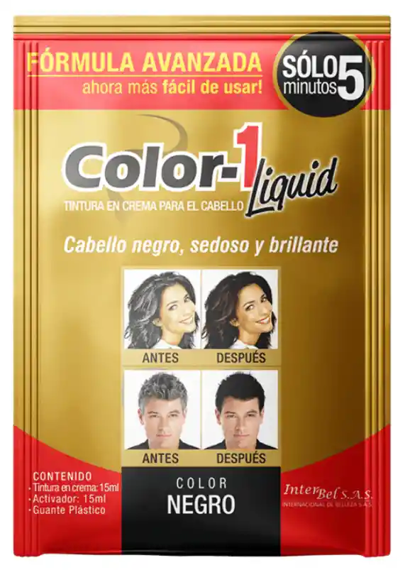 Color-1 Tintura Líquida 5min Negro