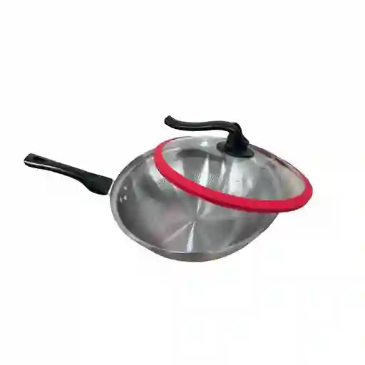 Sarten Wok Acero Inoxidable Alta Calidad Antiadherente