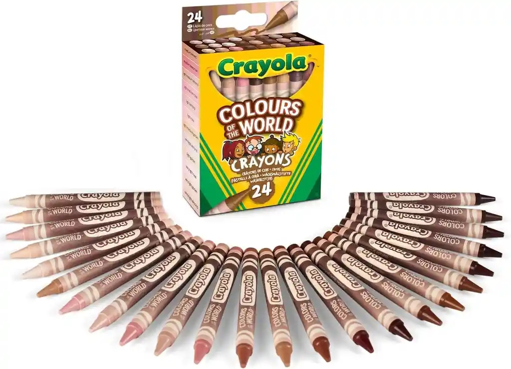 Crayones Crayola Colors Of The World X24 Originales Crayolas Multicultural
