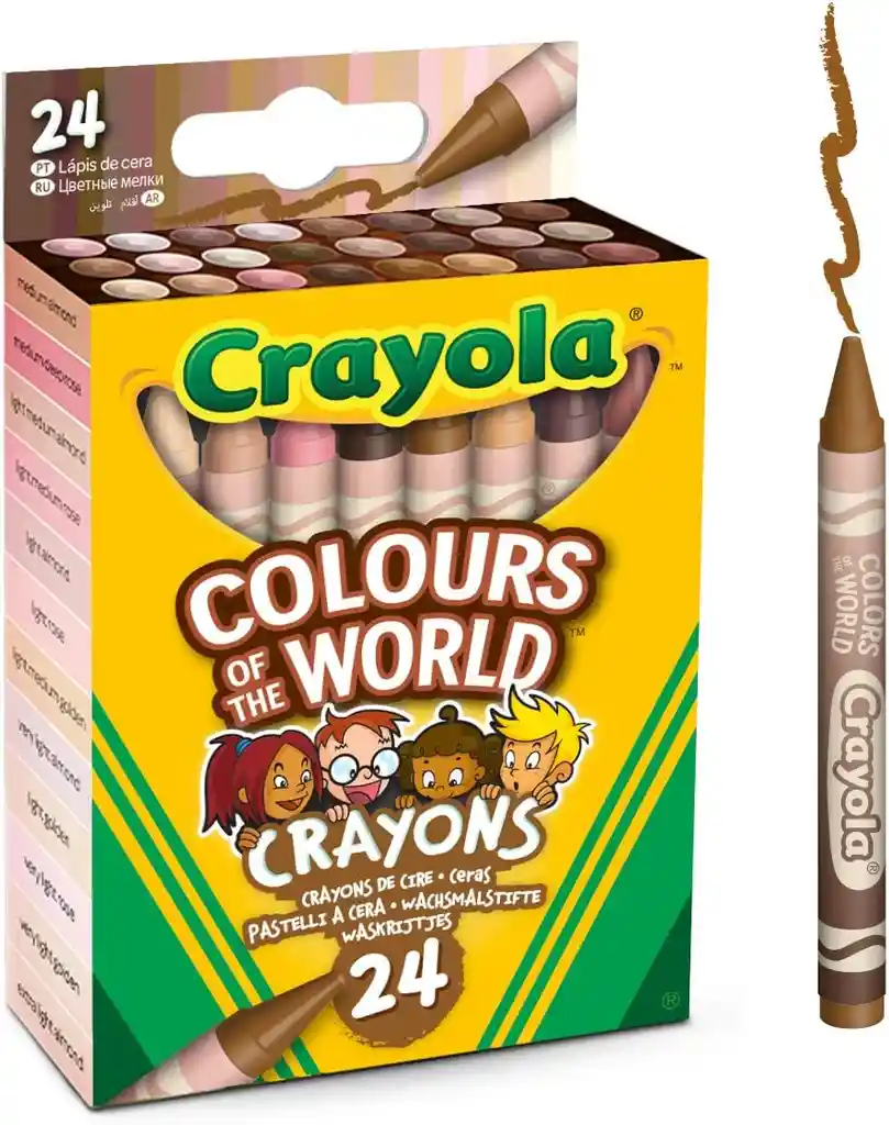 Crayones Crayola Colors Of The World X24 Originales Crayolas Multicultural