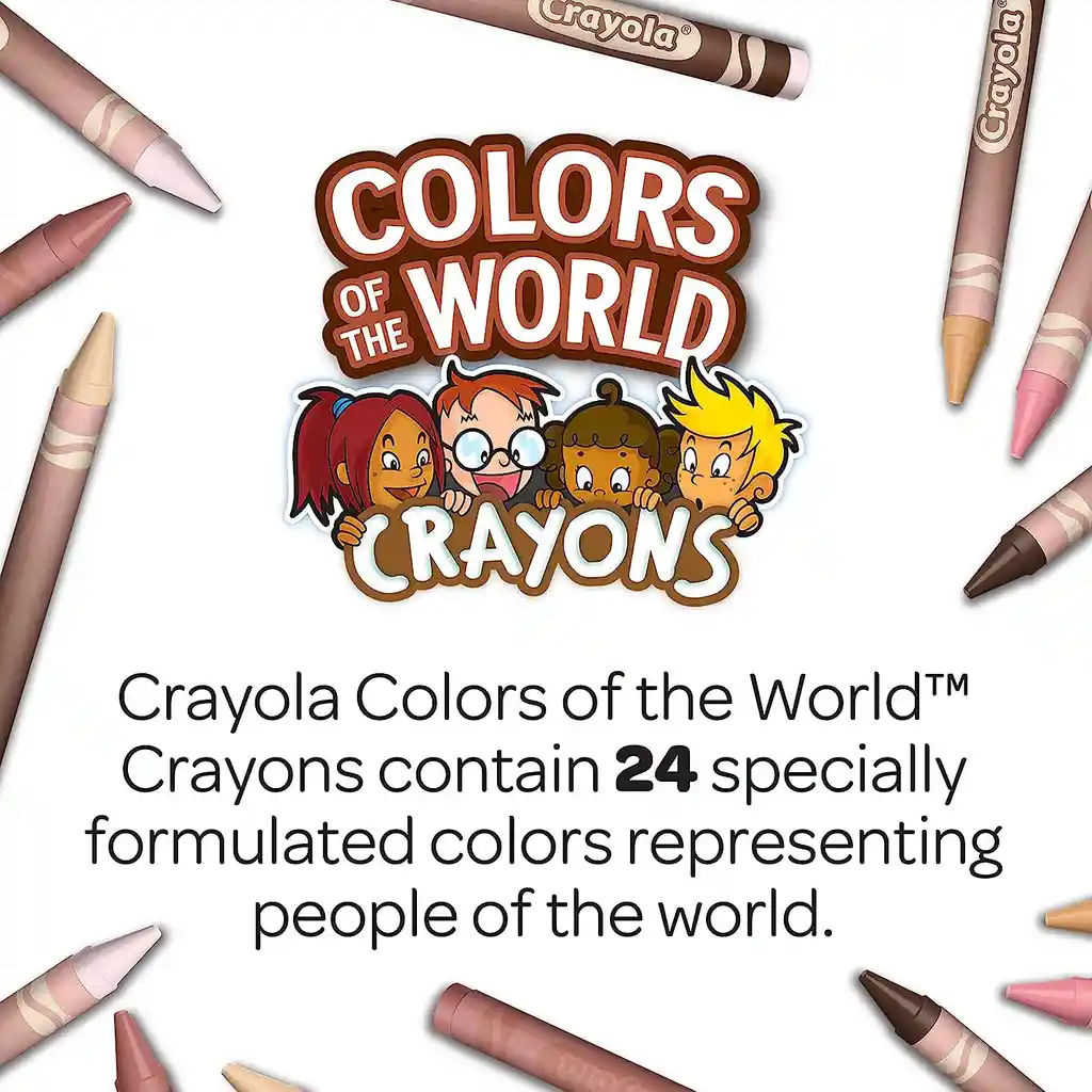 Crayones Crayola Colors Of The World X24 Originales Crayolas Multicultural
