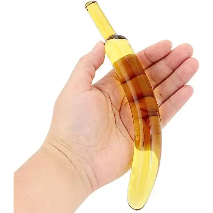 Dildo Consolador De Vidrio Banana