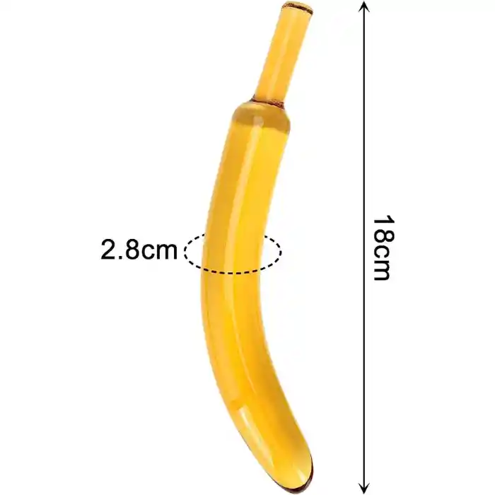 Dildo Consolador De Vidrio Banana