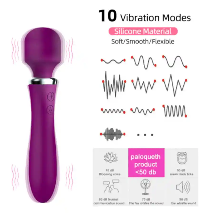 Vibrador Hitachi Doble Estimulación Lilo Eros Recargable