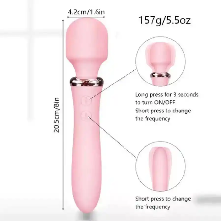 Vibrador Hitachi Doble Estimulación Lilo Eros Recargable