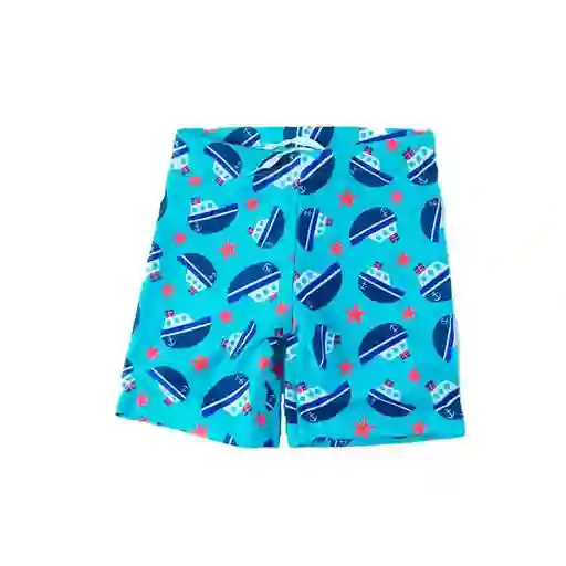 Pantaloneta De Baño Barcos 4 Años