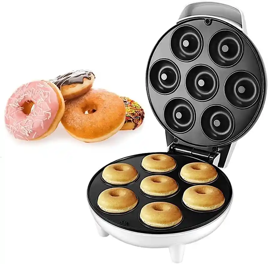 Maquina Mini 7 Donas Rosquillas Postres Antiadherente