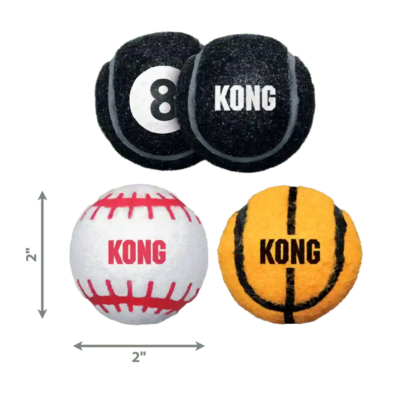 Kong Sport Balls Small 3unid – Pelota 5cm