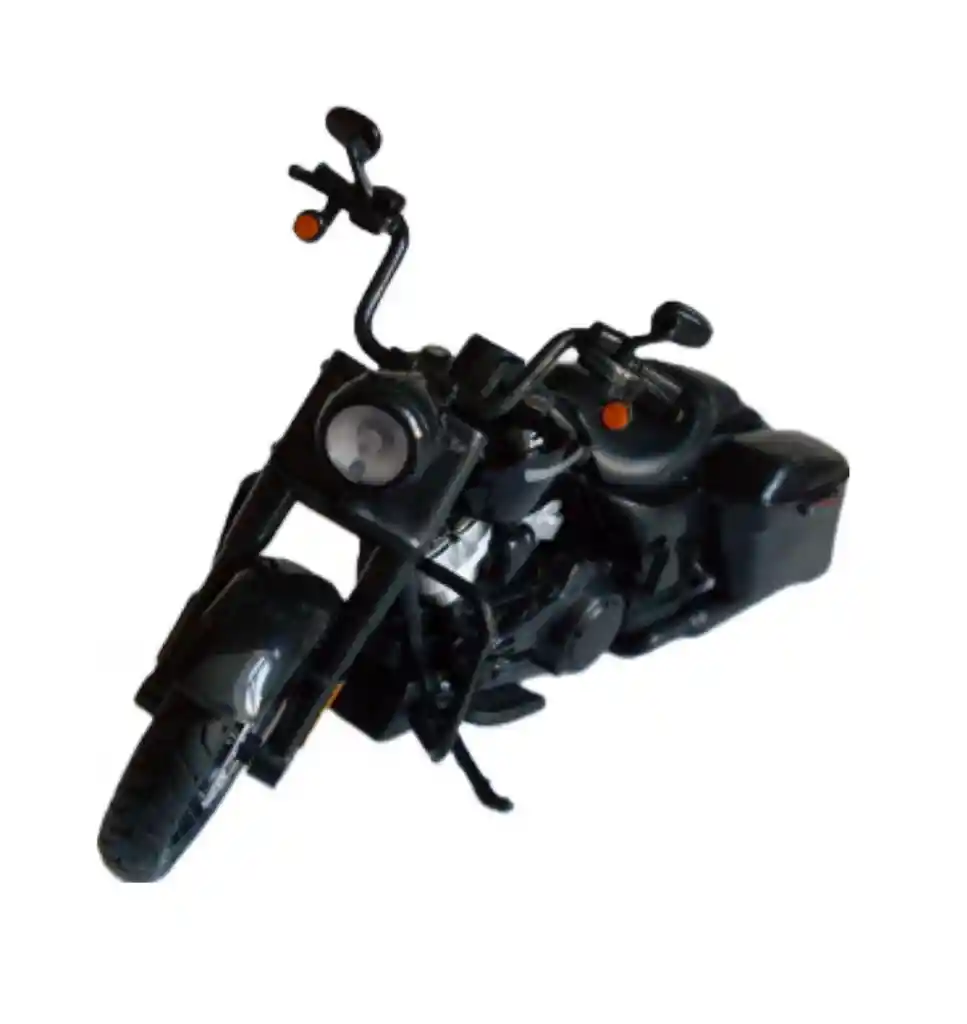 Moto A Escala Harley Davidson 1:18 Motos De Colección Negra