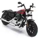 Moto A Escala Harley Davidson 1:18 Motos De Colección Rojo