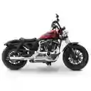 Moto A Escala Harley Davidson 1:18 Motos De Colección Rojo