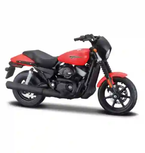 Moto A Escala Harley Davidson 1:18 Motos De Colección Naranja