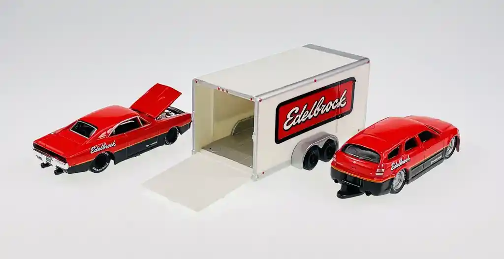 Carro A Escala 1:64 Edelbrock Edición Especial Colección Rojo