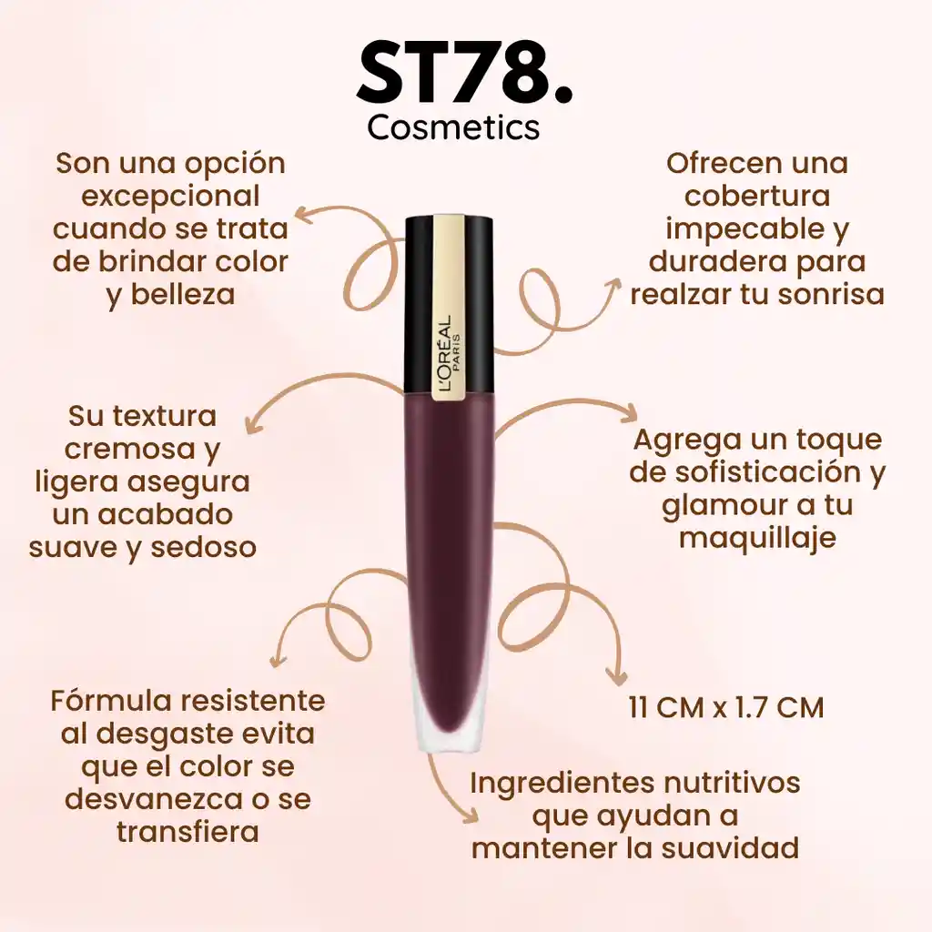 Labial Cremoso Lip Color Loreal Paris 432 I Dare