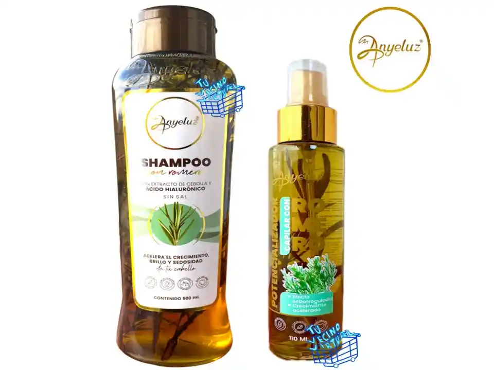  Potencializador De Romero Y Shampoo De Romero  ANYELUZ 