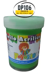 Vinilo Acrilico / Tempera Verde Manzana 33 Gramos X 1 Und Payasito