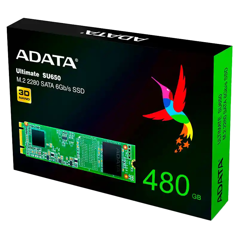 Unidad Solida Adata M.2 Sata Ultimate Su650 480gb