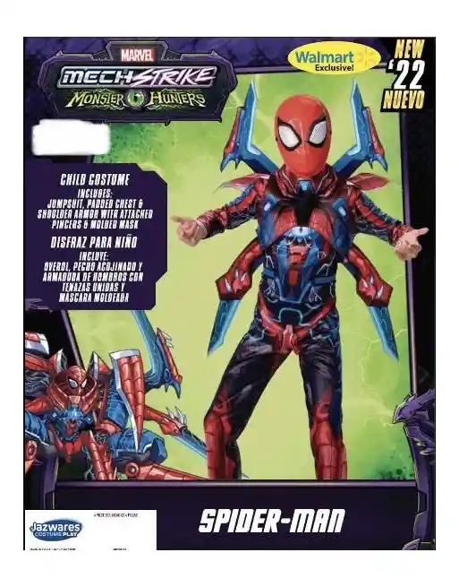 Disfraz De Marvels Halloween Spider-man Mech Strike Para Jóvenes