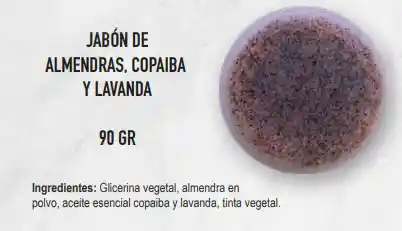 Jabón De Almendras, Copaiba Y Lavanda