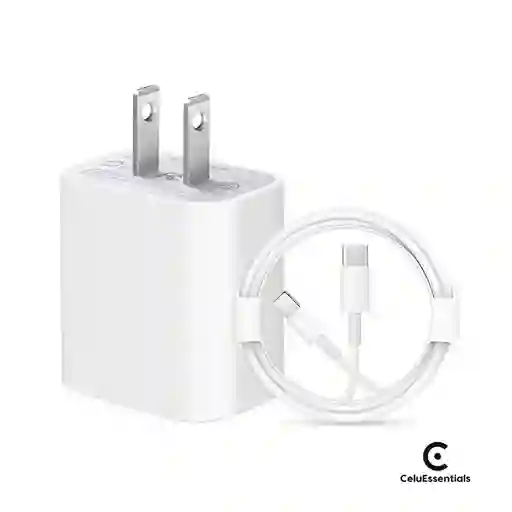 Cargador Completo Iphone Generico Carga Rapida 25 W Cable + Cubo