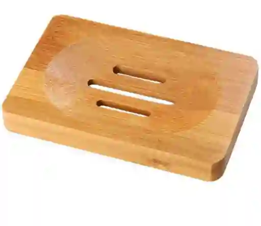 Jabonera De Bambú Plana