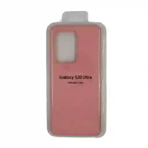 Forro Silicone Case Samsung S20 Ultra Rosado