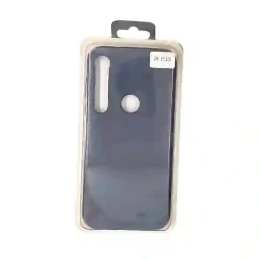 Forro Silicone Case Motorola G8 Plus Azul Oscuro