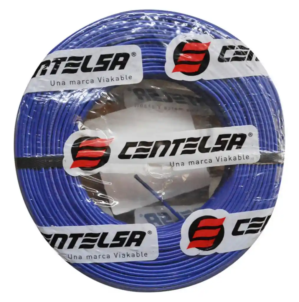 X Metro Cable Cobre # 12 Azul X Metro Centelsa Thhn