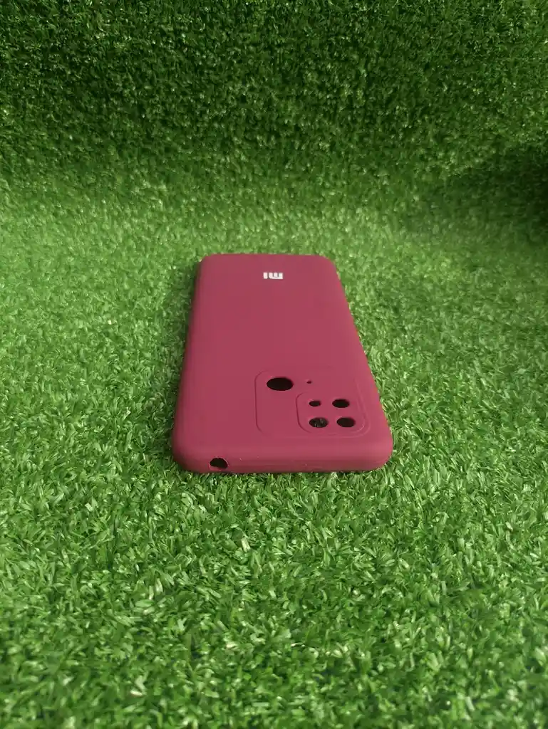 Xiaomi Redmi 10c | Forro Protector| Silicone Case | Rojo Vino | Xiaomi | Carcasa | Funda | Anti Humedad