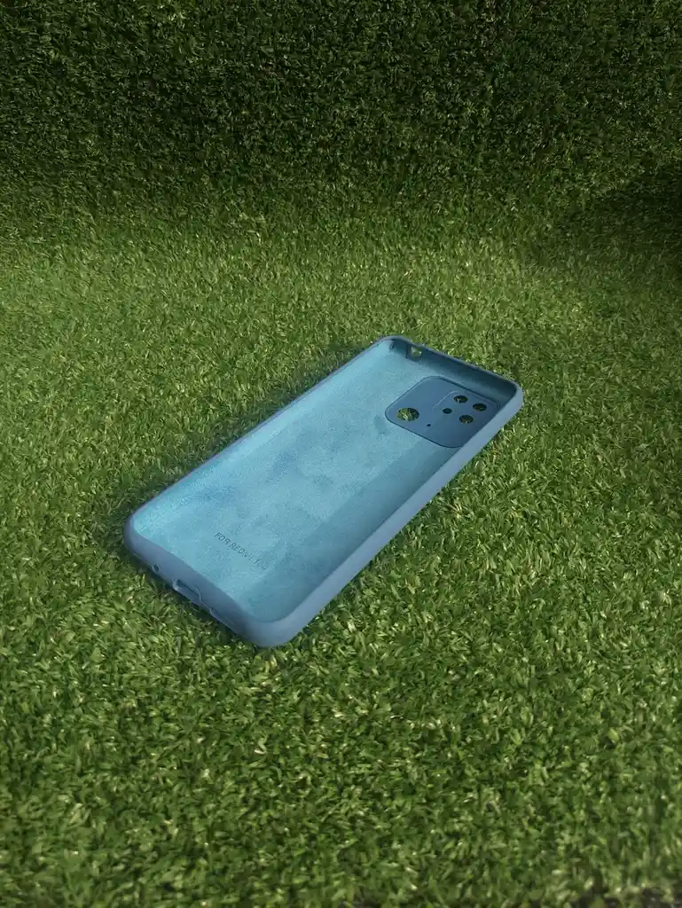 Xiaomi Redmi 10c | Forro Protector| Silicone Case | Azul Acero | Xiaomi | Carcasa | Funda | Anti Humedad