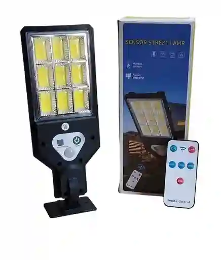 Lampara Recargable Con Panel Solar Y Sensor De Movimiento
