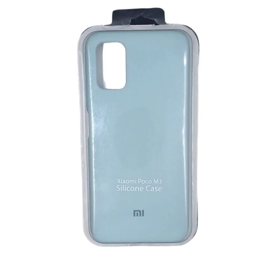 Forro Silicona Case Xiaomi Poco M3 Aguamarina