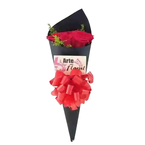 Cono De 12 Rosas
