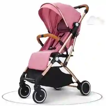 Coche Tipo Maleta Facil Plegable Para Bebe + Toldillo Cs-8005d Fucsia