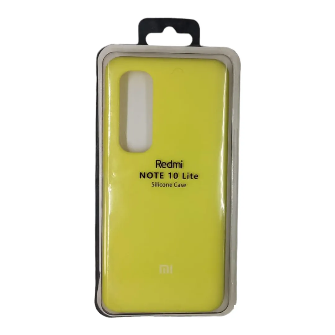 Forro Silicona Case Xiaomi Redmi Note 10 Lite Amarillo