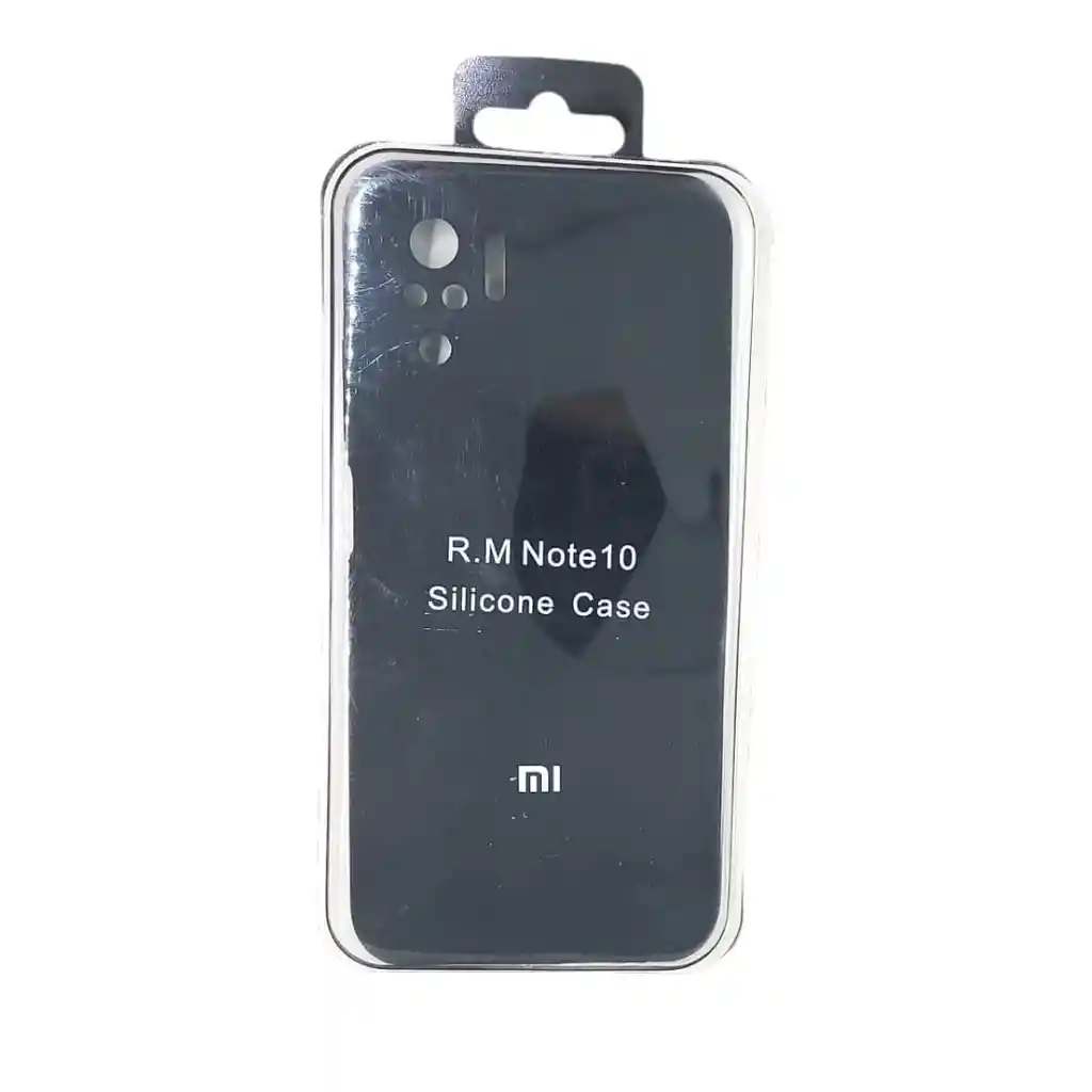 Forro Silicone Case Xiaomi Redmi Note 10 4g Negro