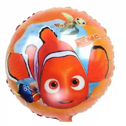 Globo Metalizado Redondo Buscando A Nemo Sin Inflar