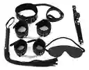 Kit Sexual Erotico Fetiche Sadomasoquismo Bondage - Negro