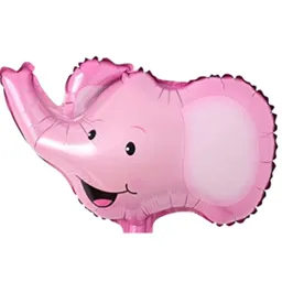 Globo Metalizado Elefante Rosado Sin Inflar