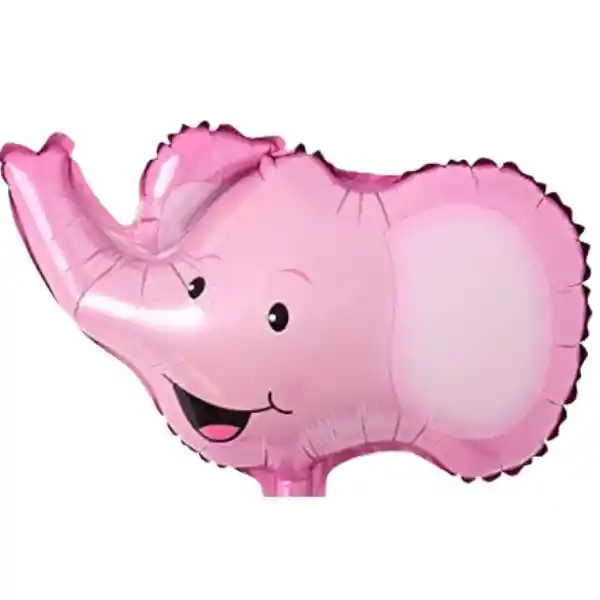 Globo Metalizado Elefante Rosado Sin Inflar