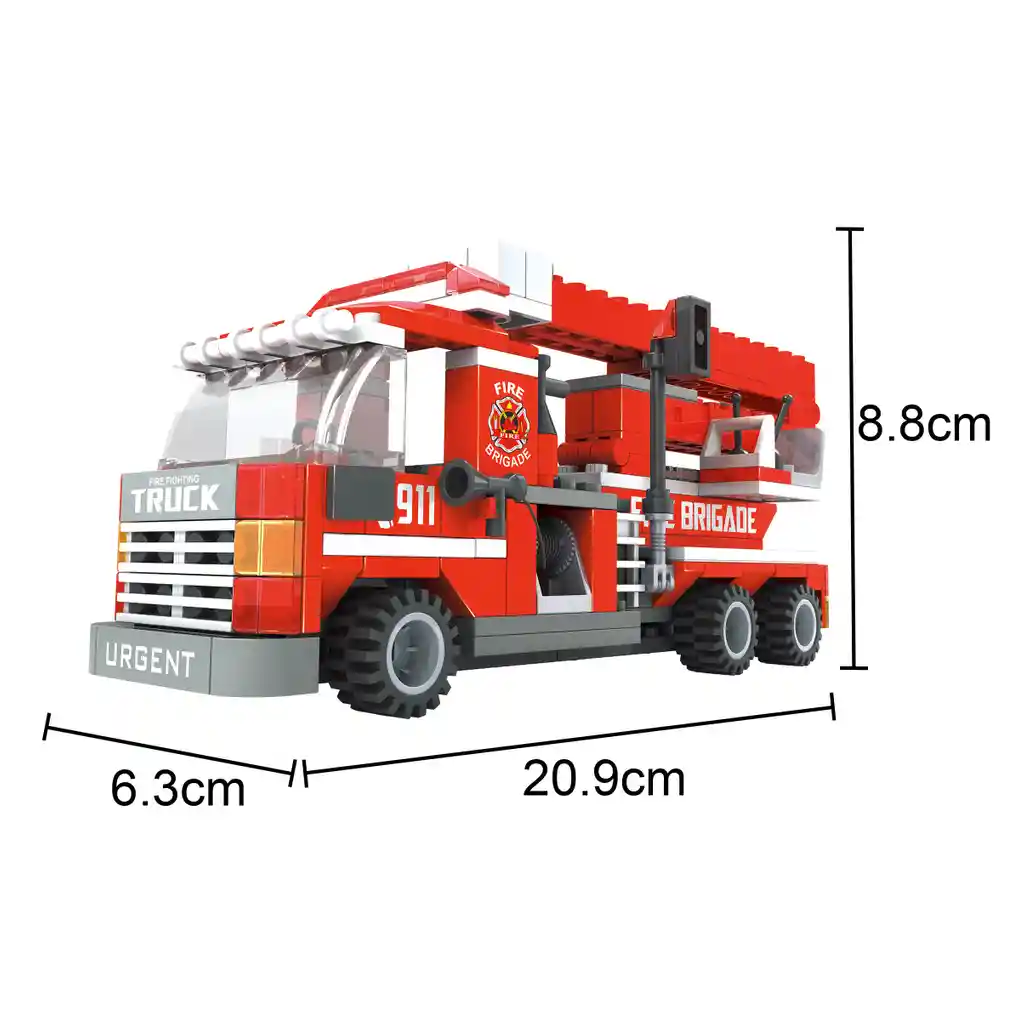 Estación De Bomberos Armable Ox Blocks 0310