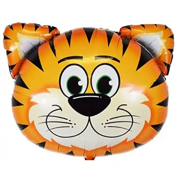 Globo Metalizado Jumbo Tigre Sin Inflar