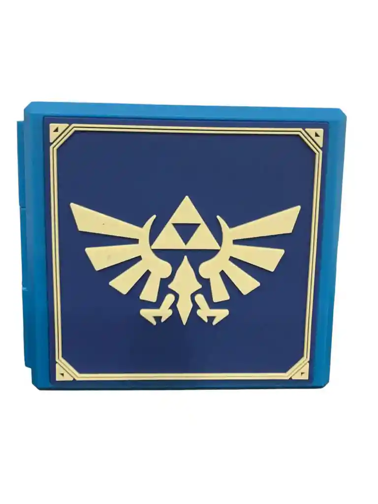 Porta Juegos Nintendo Switch Zelda Escudo Azul (12 Juegos)