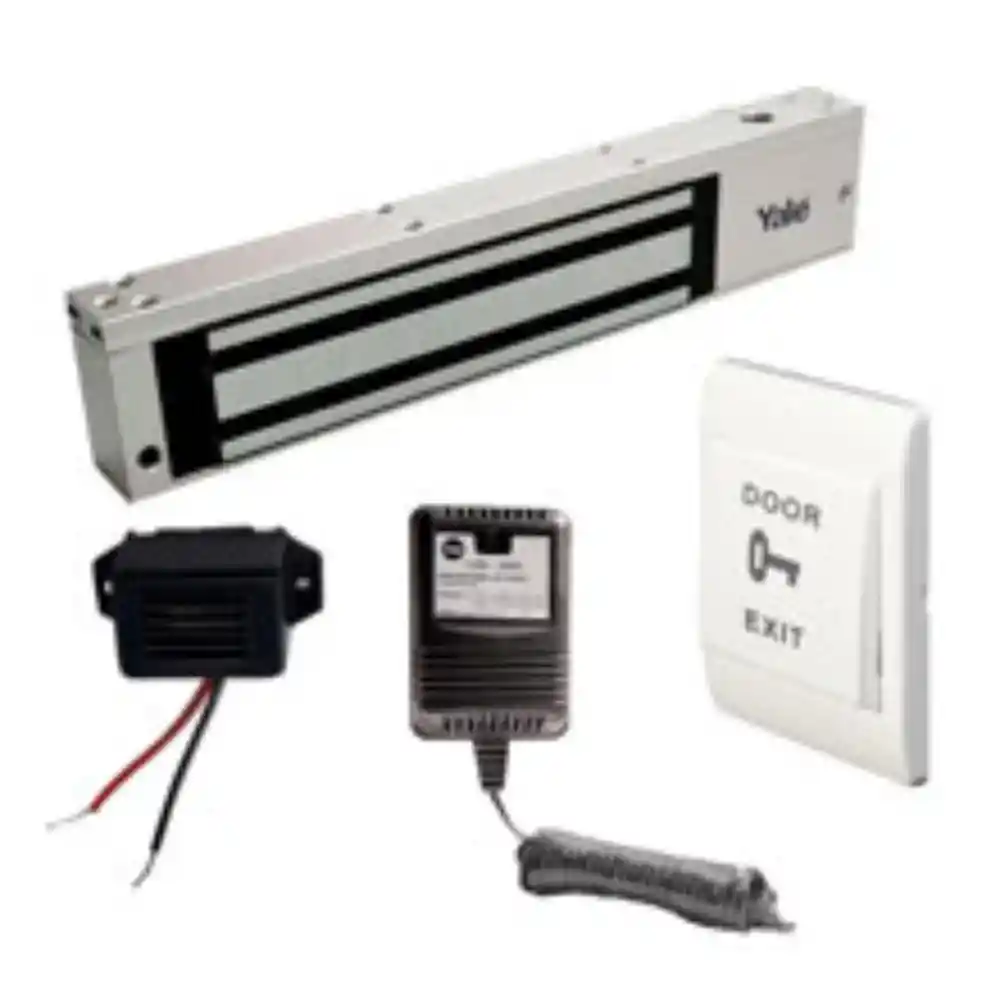 Kit De Electroiman Yale 280kg (600lbs) Led Y Temporizador 12/24vcd Accesorios Zl (6668)